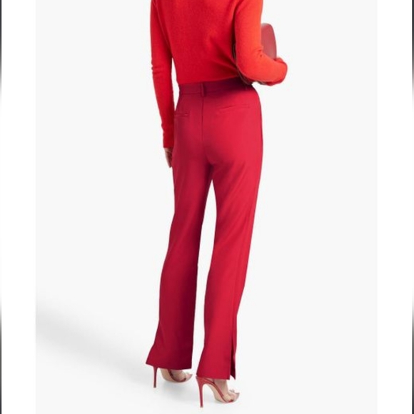 Walter Baker Women's Red Falon Stretch-twill Bootcut Pants - Picture 2 of 10